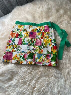 Tailor New York Patchwork Mini Skirt Multi Colored Size 8